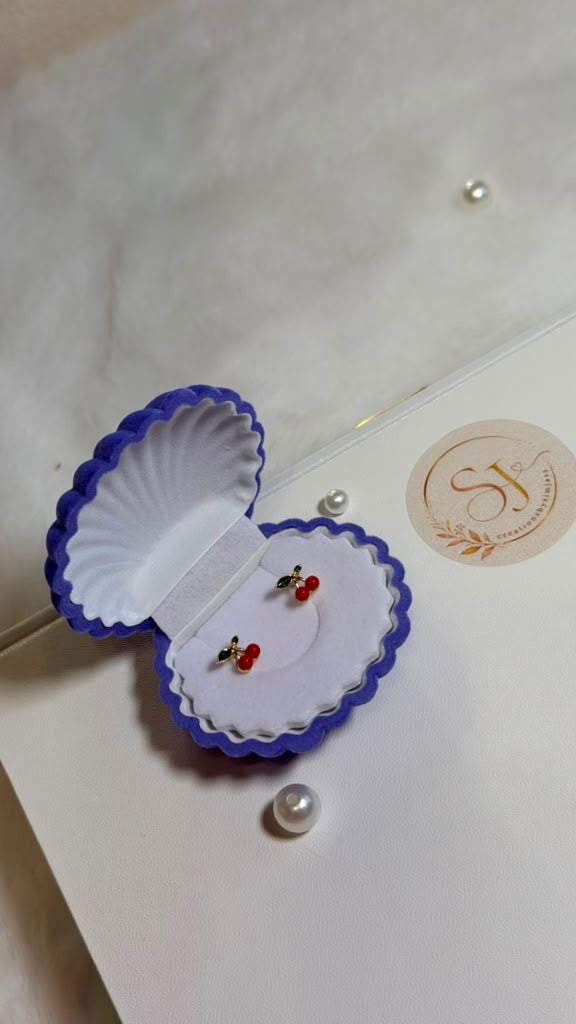 🍒 Cherry Stud Earrings