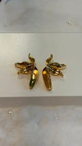 Luxury Golden Leaf Earrings