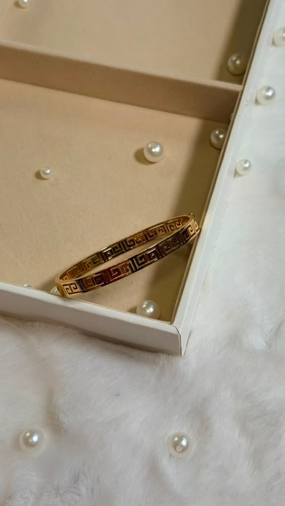 Luxury Greek Key Crystal Bracelet