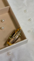 Luxury Gold Crystal Twist Bracelet
