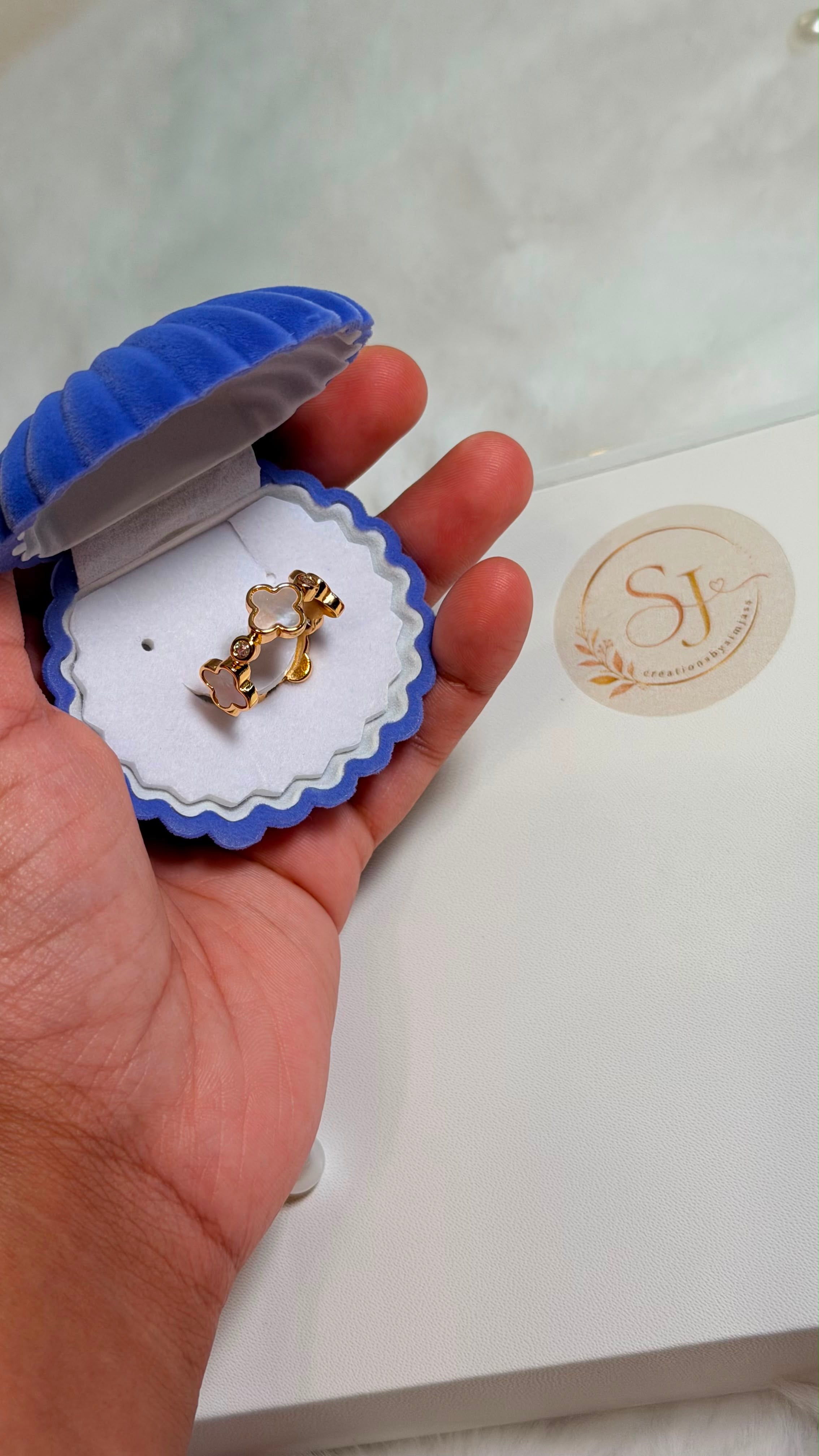 🐻 Gold Teddy Bear Adjustable Ring