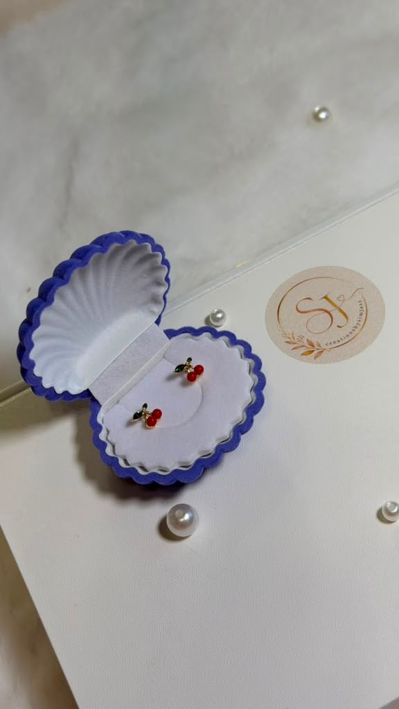 🍒 Cherry Stud Earrings