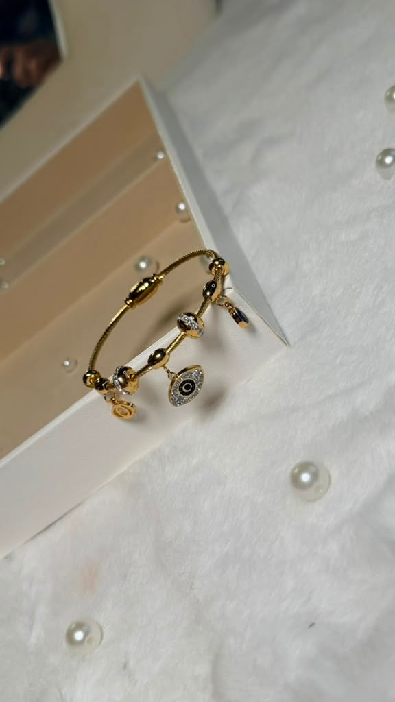 Luxury Evil Eye Charm Bracelet