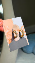 ✨ Gold Crystal Hoop Earrings
