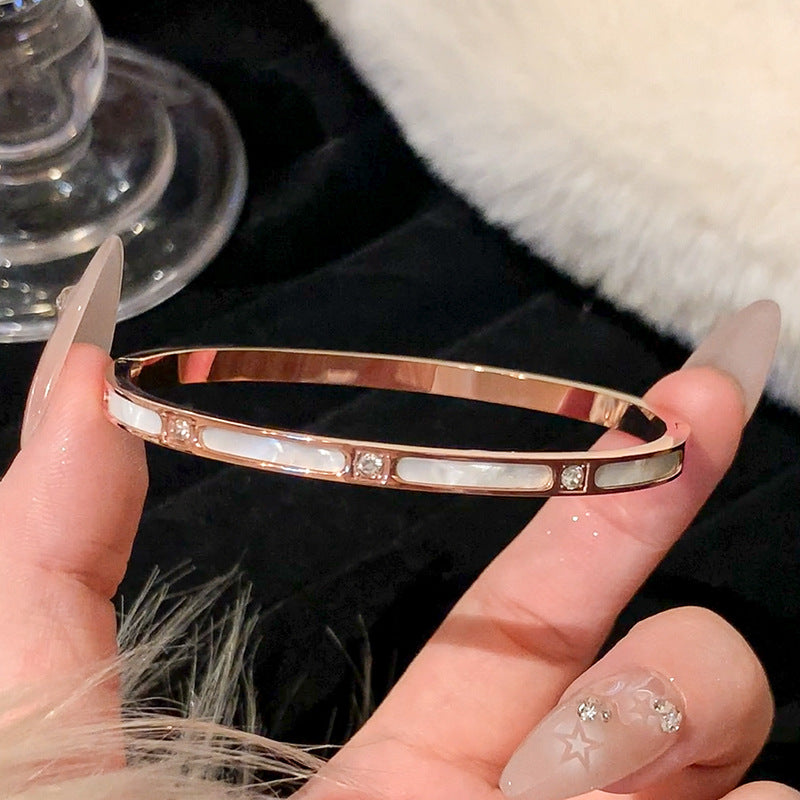Luxury Rose Gold Titanium Bracelet