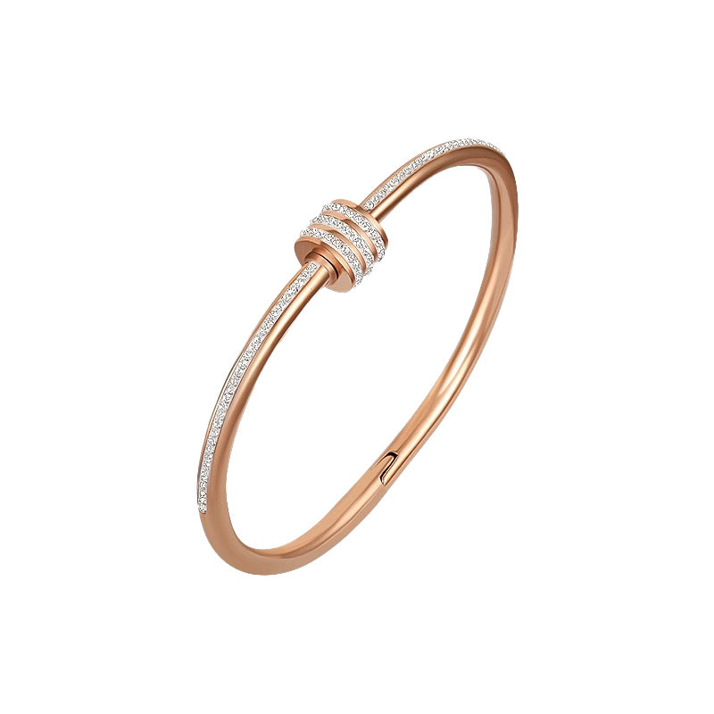 Luxury Rose Gold Titanium Bracelet