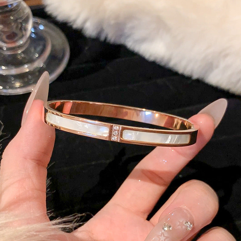 Luxury Rose Gold Titanium Bracelet