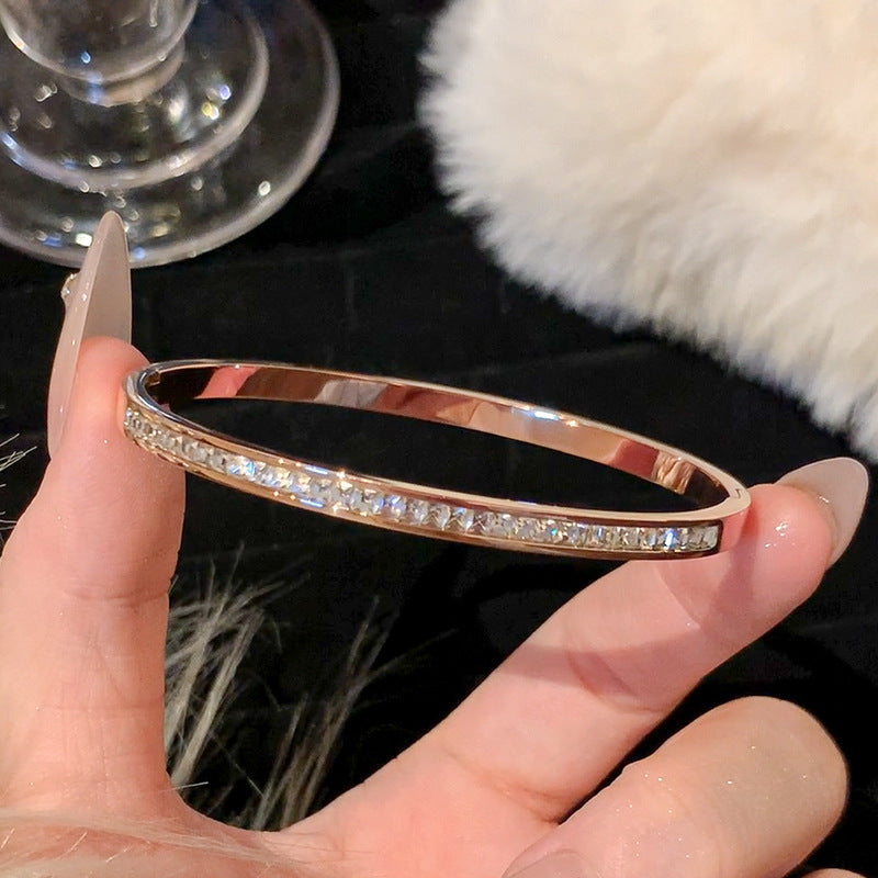 Luxury Rose Gold Titanium Bracelet